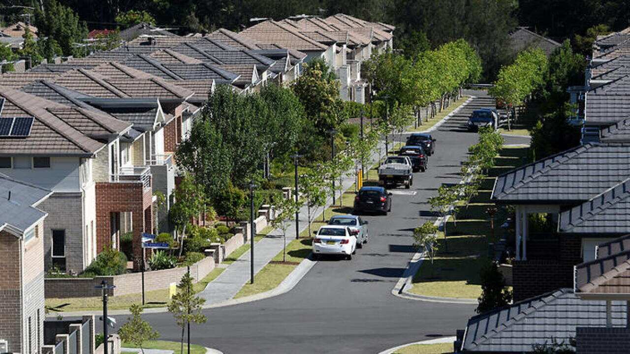 General view of housing in Sydney