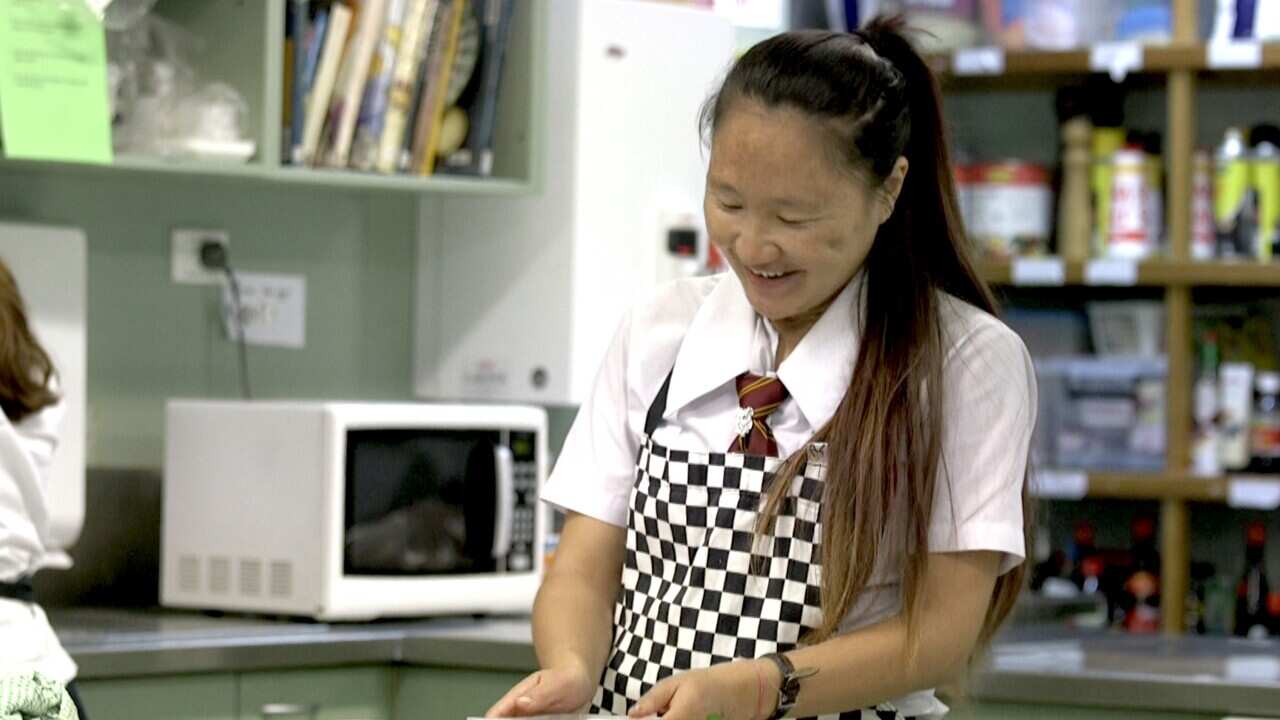 Tenzin @ cooking class