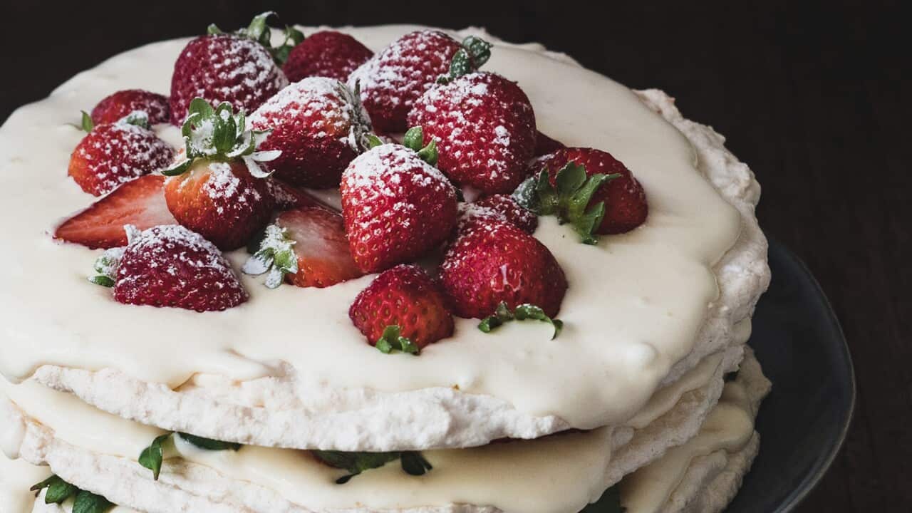 Strawberry mascarpone cake