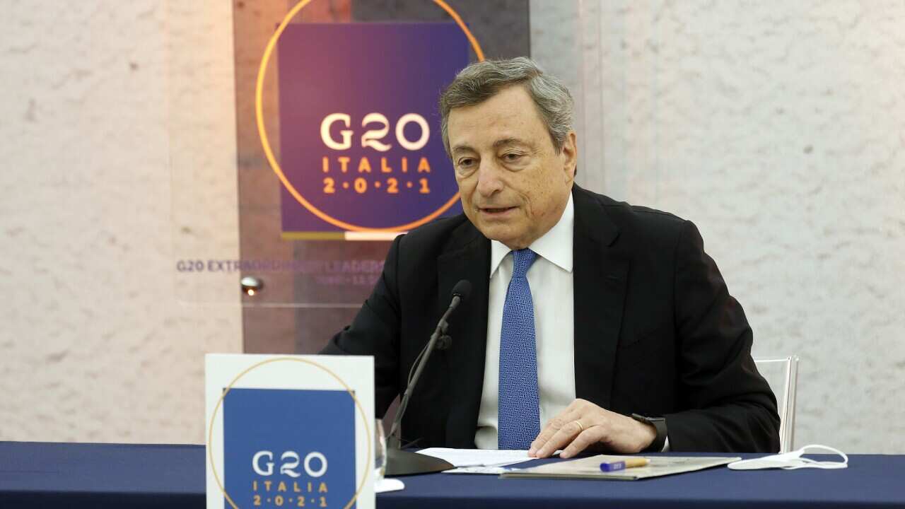 Italian PM Mario Draghi hosts the G20 conference on Afghanistan