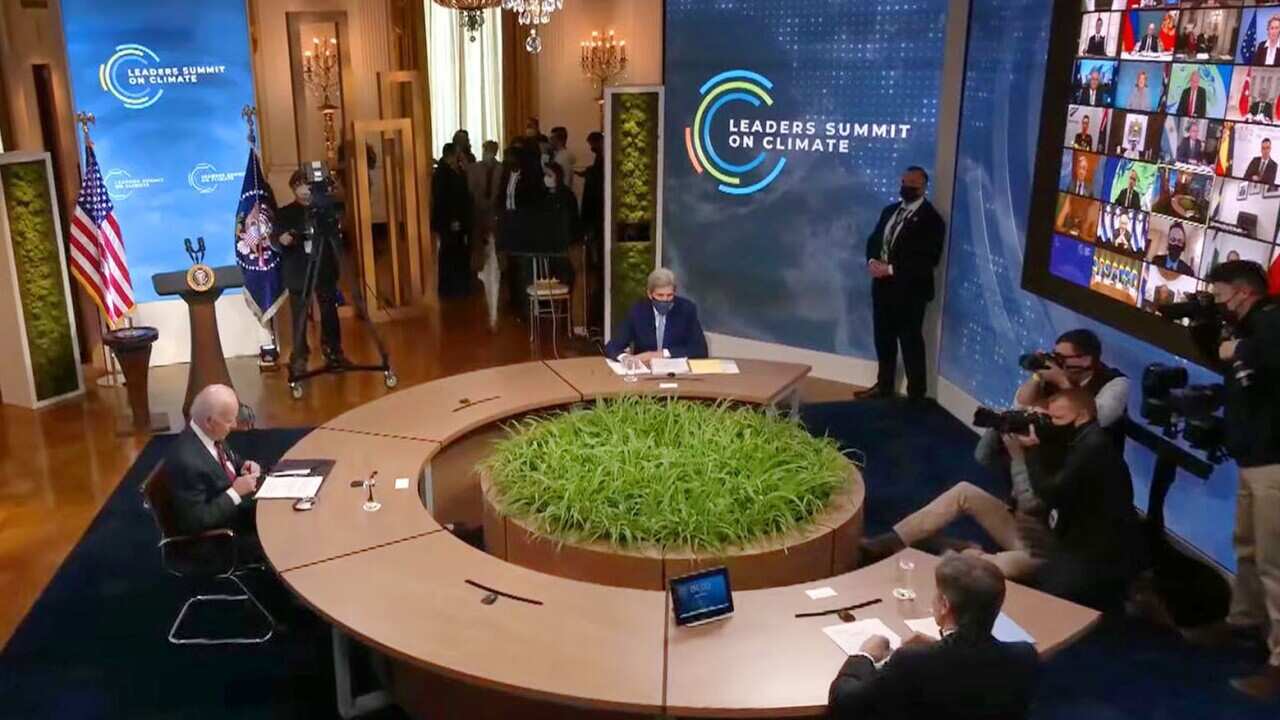 U.S. President Joe Biden hosts the virtual climate summit