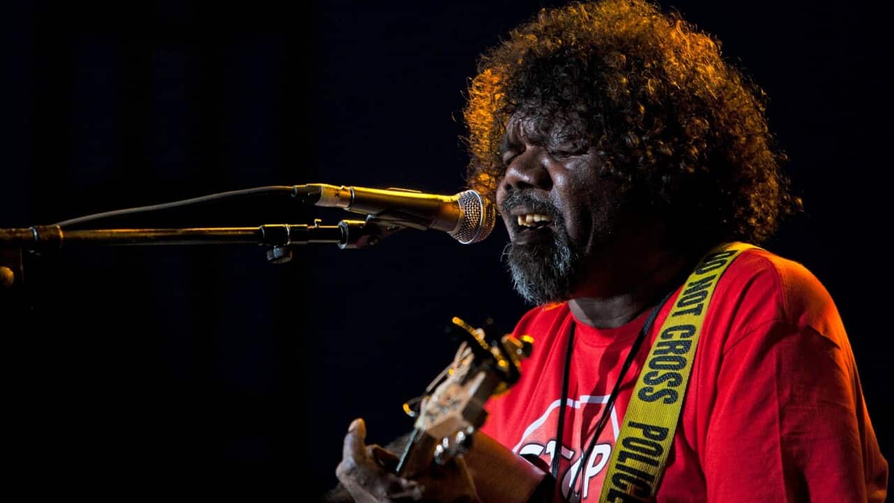 Frank Yamma (Photo by AAP Image/EPA/KABIR DHANJI)