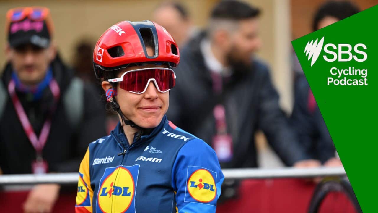 IENA, ITALY - MARCH 02: Amanda Spratt of Australia and Team Lidl-Trek prior to the 10th Strade Bianche 2024, Women's Elite a 137km one day race from Siena to Siena 320m / #UCIWWT / on March 02, 2024 in Siena, Italy. (Photo by Luc Claessen/Getty Images)