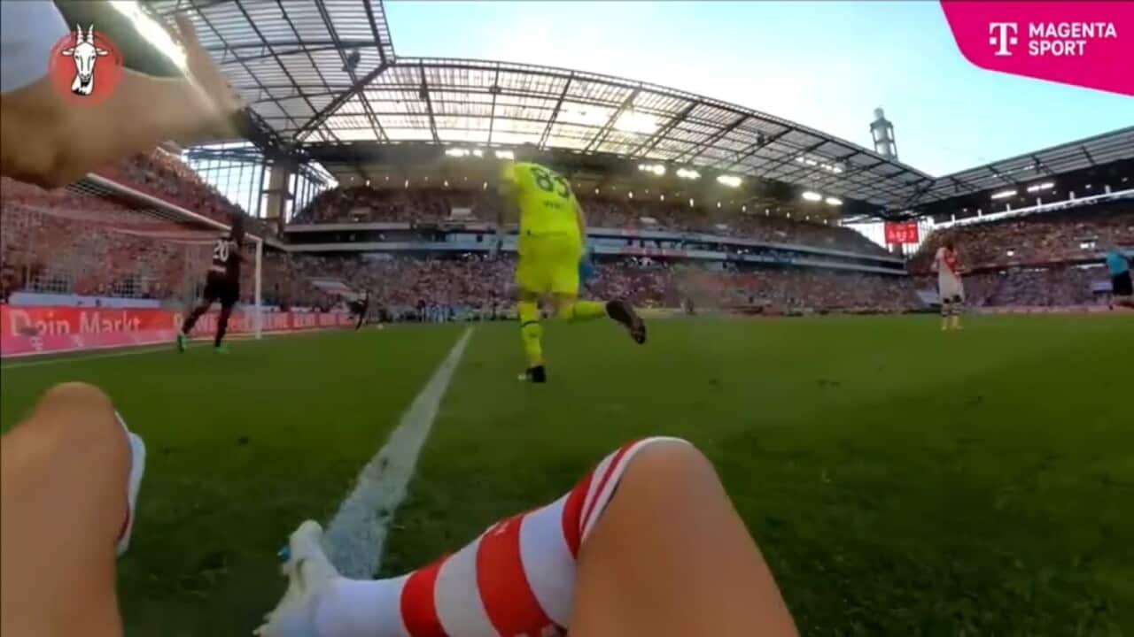 Bodycam perspective during a friendly match between FC Koln and AC Milan (Bundesliga).jpg