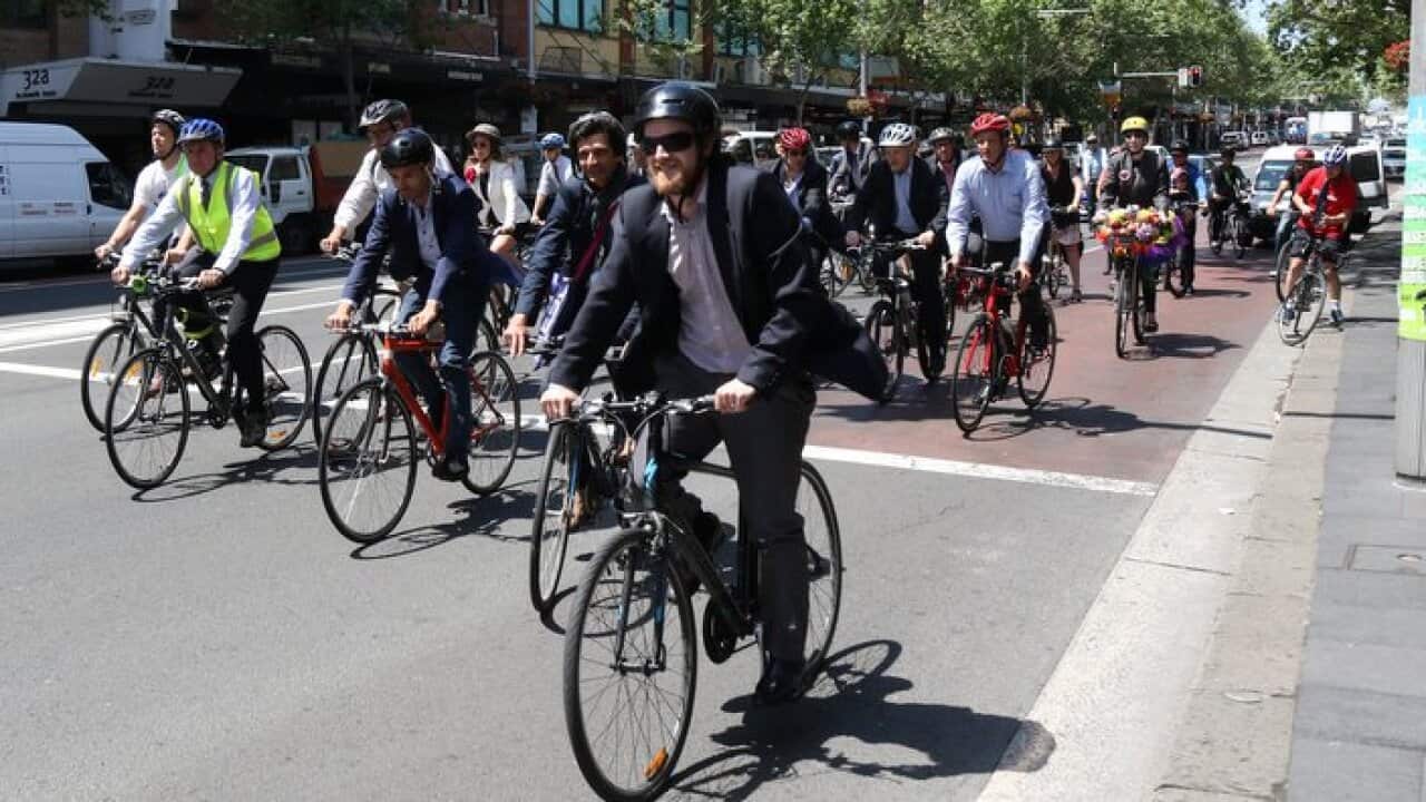 Bike riding to work