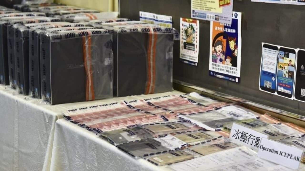 During the operation, code-named “Icepeak”, police seized watches, documents, computers, mobile phones, bank cards and some cash.