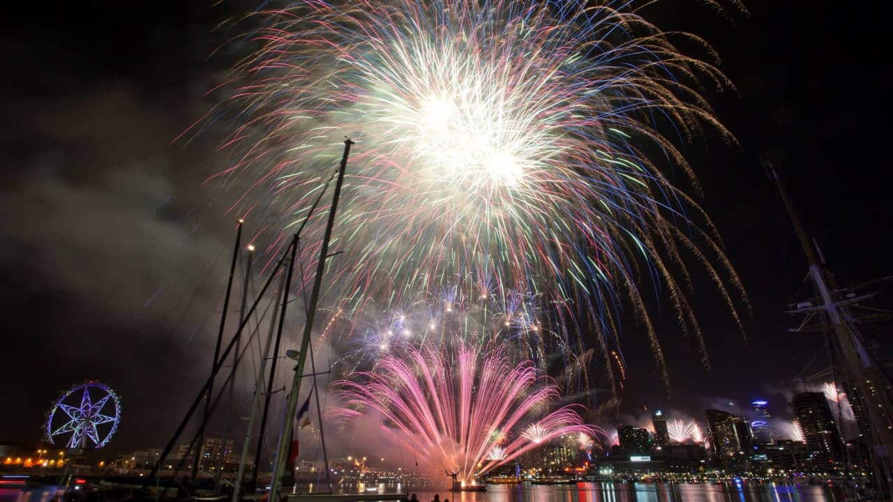 Fireworks in Melburne