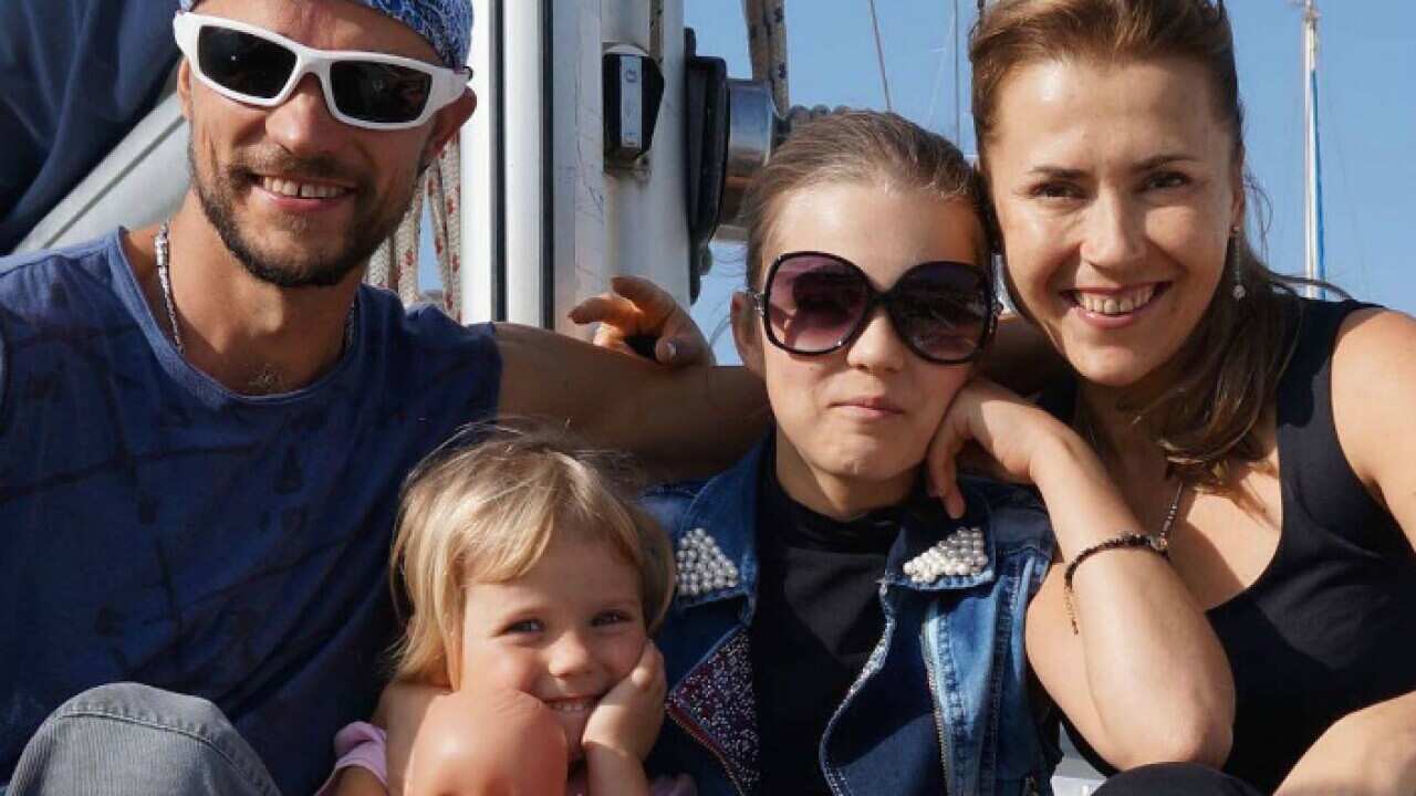 Klochkov Family travels on yacht around the world