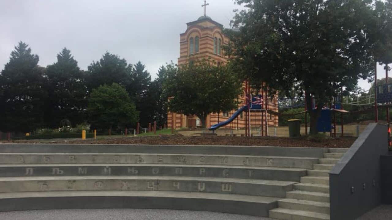 St Sava Church, new playground and amphitheater