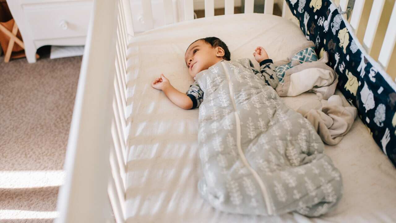 Baby in sleeping bag