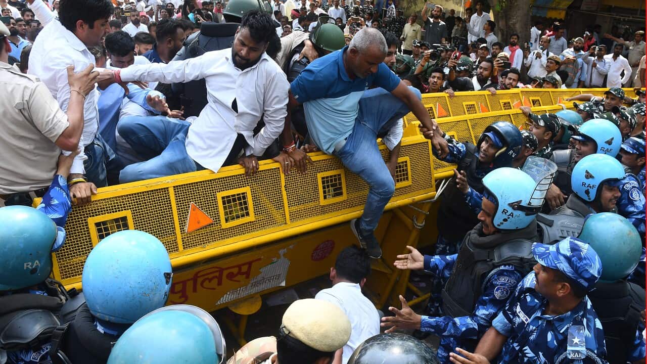 INDIA RAHUL GANDHI PROTEST