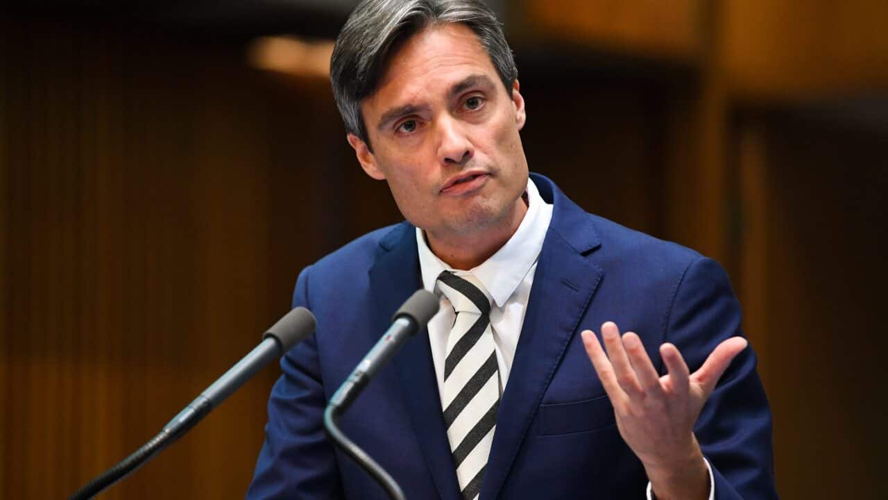DepFormer deputy chief medical officer Nick Coatsworth at Parliament Houseuty Chief Medical Officer Nick Coatsworth speaks to the media during a press conference at Parliament House in Canberra, Tuesday, March 31, 2020. (AAP Image/Lukas Coch) NO ARCHIVING
