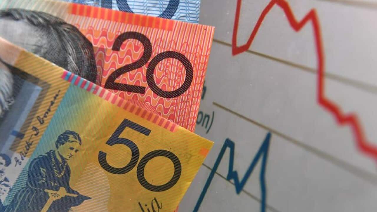 Australian currency notes.