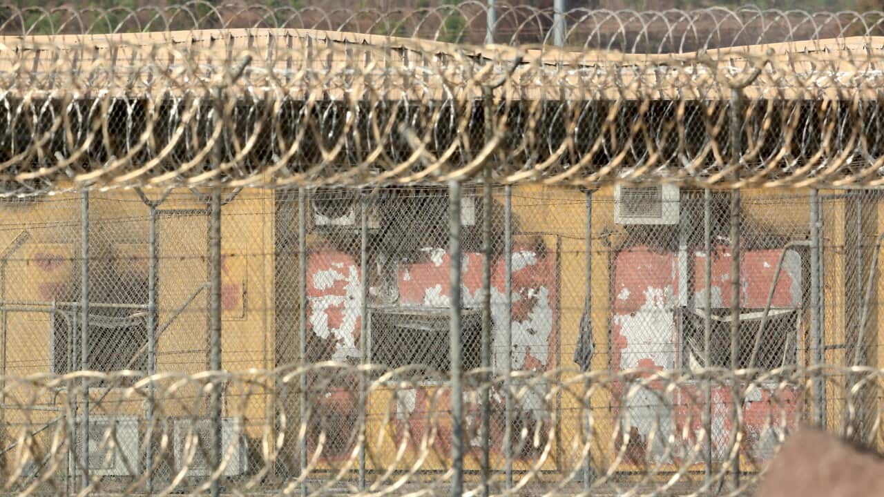 Fire damage at The Don Dale Detention Centre Darwin, Wednesday, November 7, 2018. Multiple detainees have been removed after a major disturbance . (AAP Image/Glenn Campbell) NO ARCHIVING