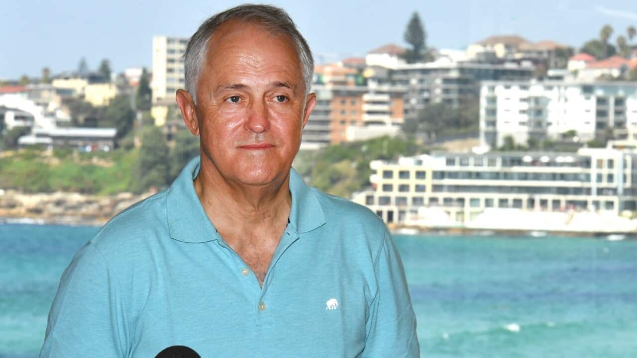 The Prime Minister recalled the moment his father swam out to save him in the surf at a press launch to announce funding to support lifesaving clubs.