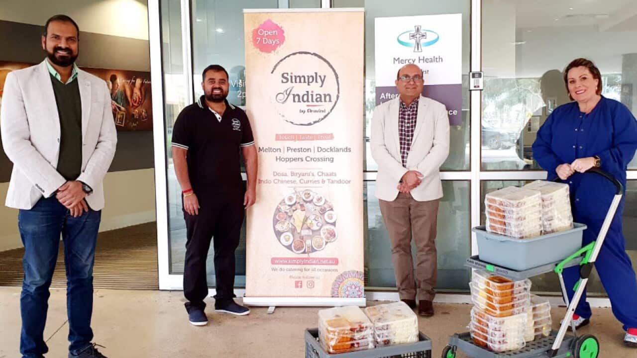 Indian Restaurant donates hundreds of meal to hospital staff