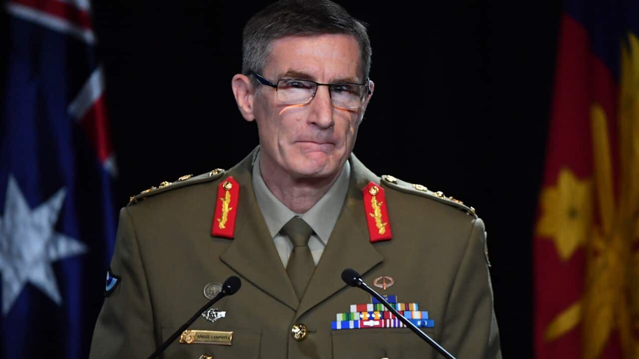 Chief of the Australian Defence Force General Angus Campbell delivers the findings from the Afghanistan Inquiry in Canberra.
