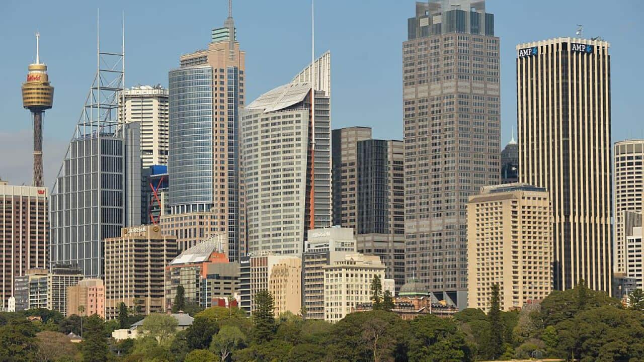 General view of the central business district of Sydney, Australia's largest city