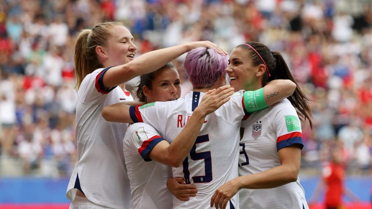 The winning spot kick was subject to much debate but Rapinoe converted it with 15 minutes left, after her opening penalty