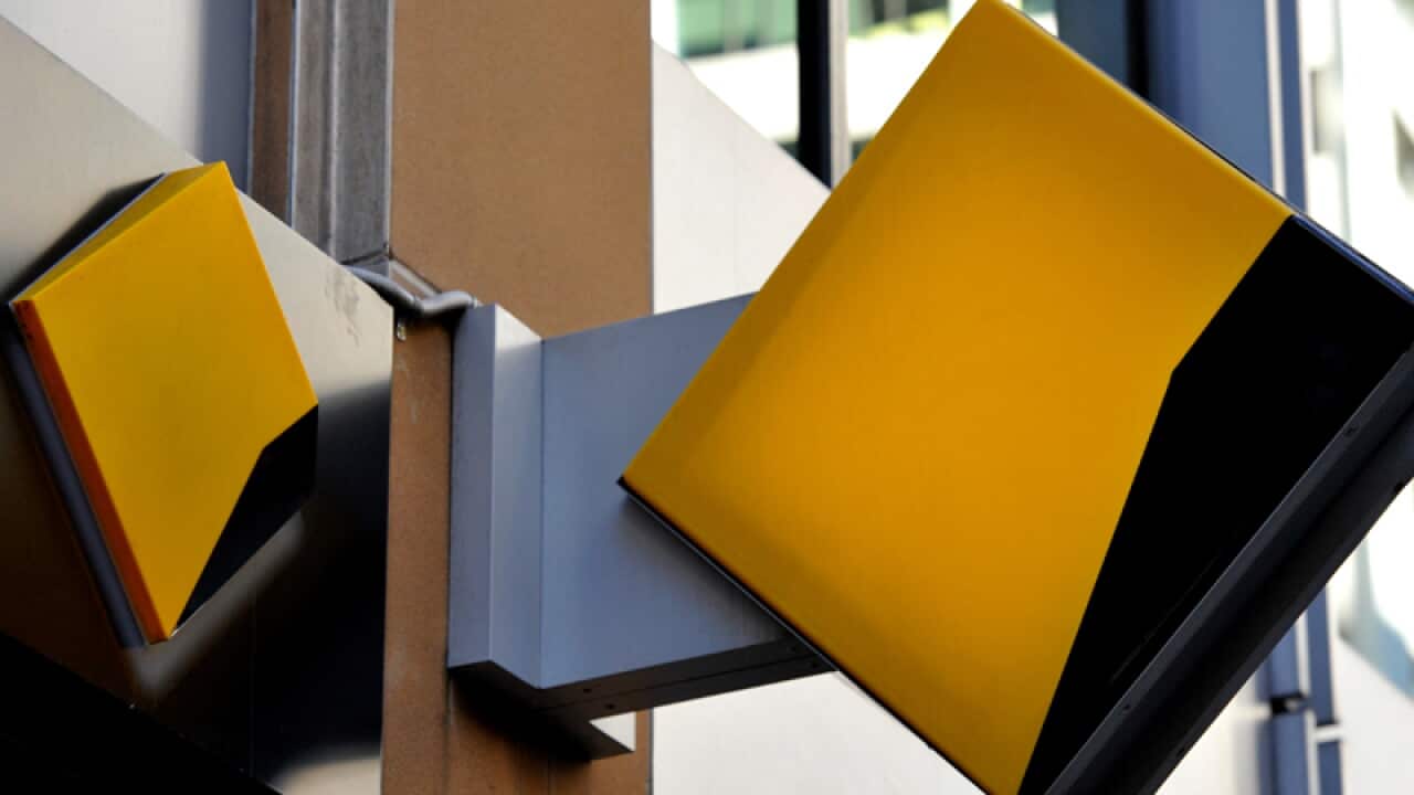 Commonwealth Bank (CBA) signage in Sydney