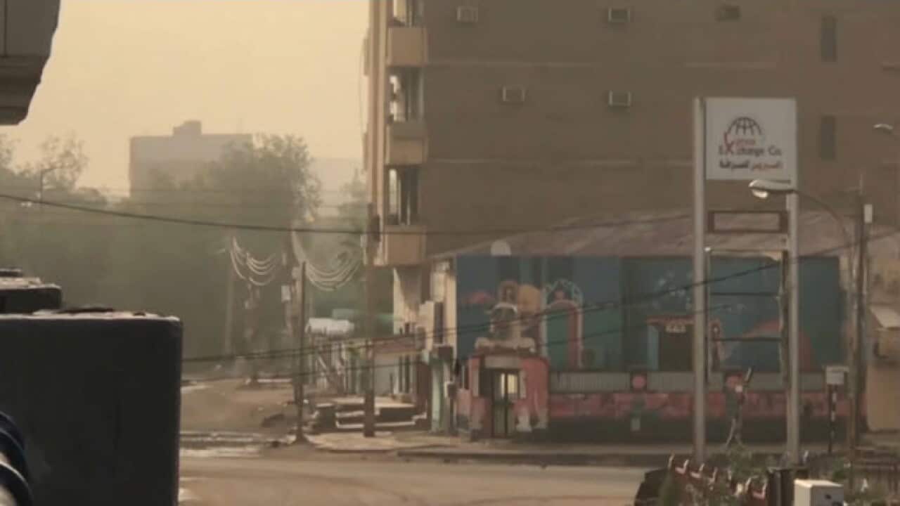 Empty streets in Khartoum