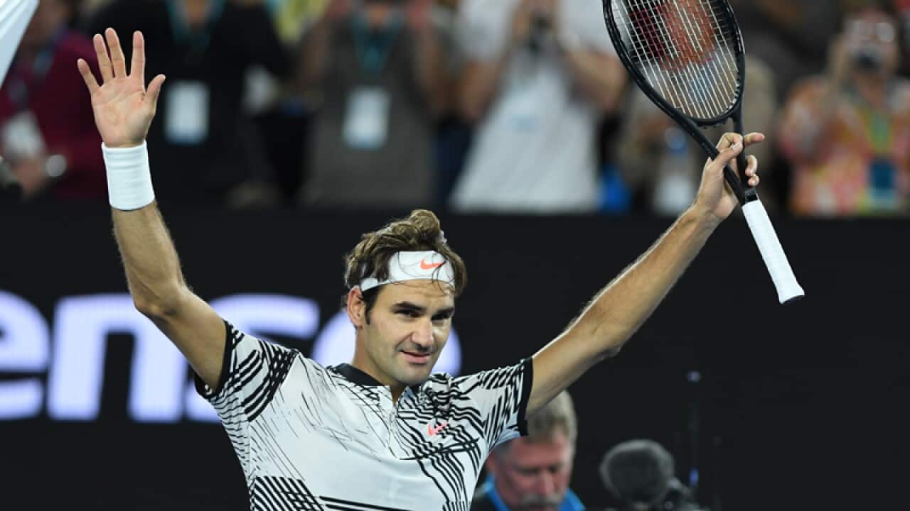 Swiss tennis player Roger Federer