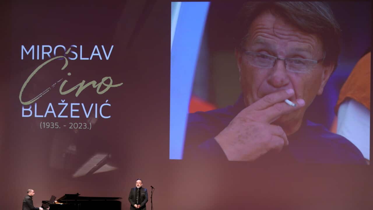 The commemoration for Miroslav Ciro Blazevic