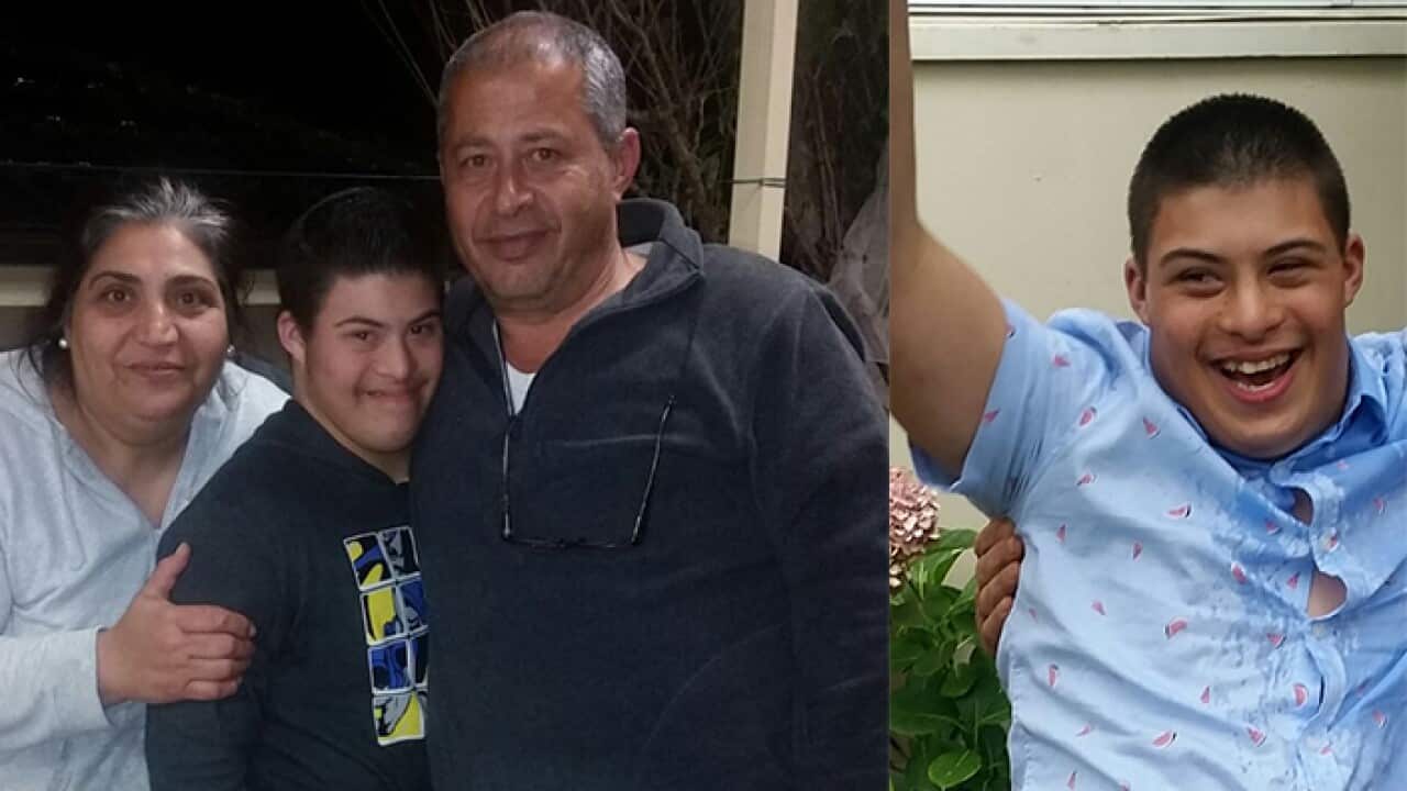 Joe Sassine with His wife and son Maroun