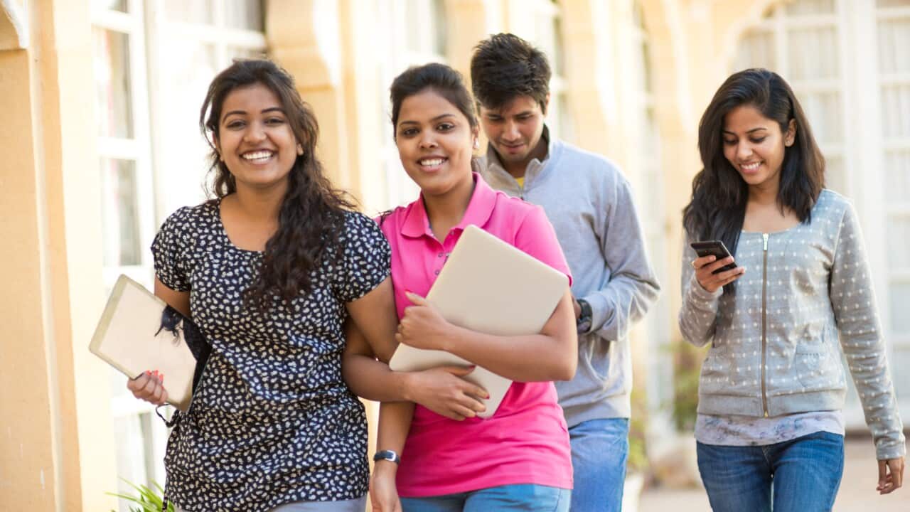 Young Indian female Students at University