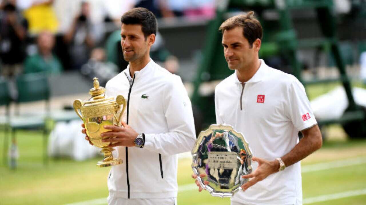 Roger Federer ha vinto 20 Slam, contro i 18 di Rafa Nadal e i 16 di Novak Djokovic.