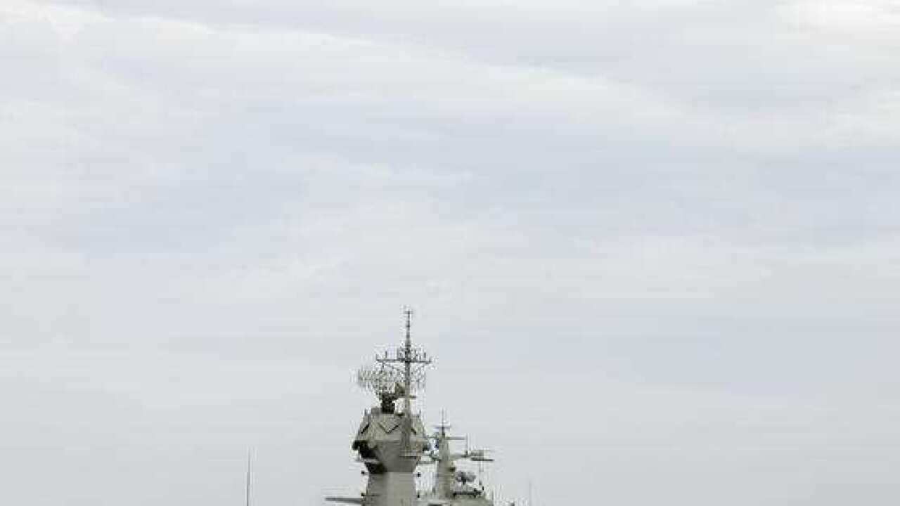 Royal Australian Navy Anzac Class Frigate HMAS Perth.