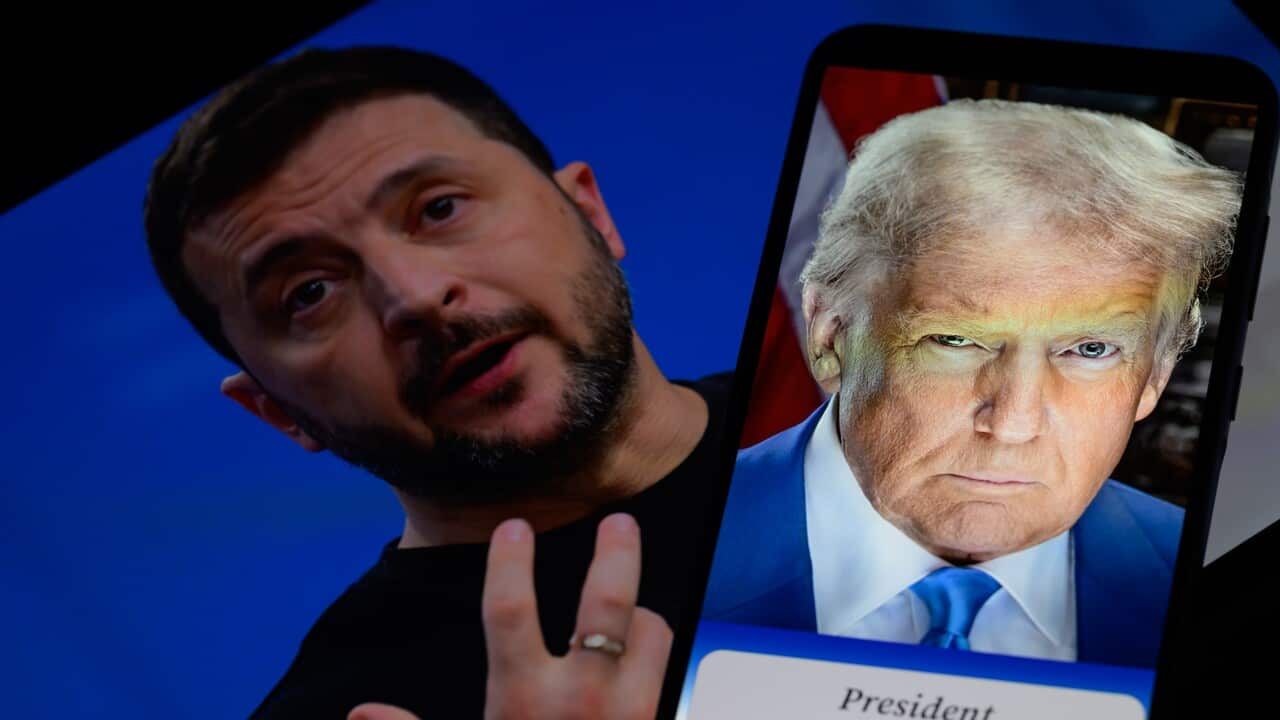 Donald Trump - Vladimir Zelensky - Photo Illustration