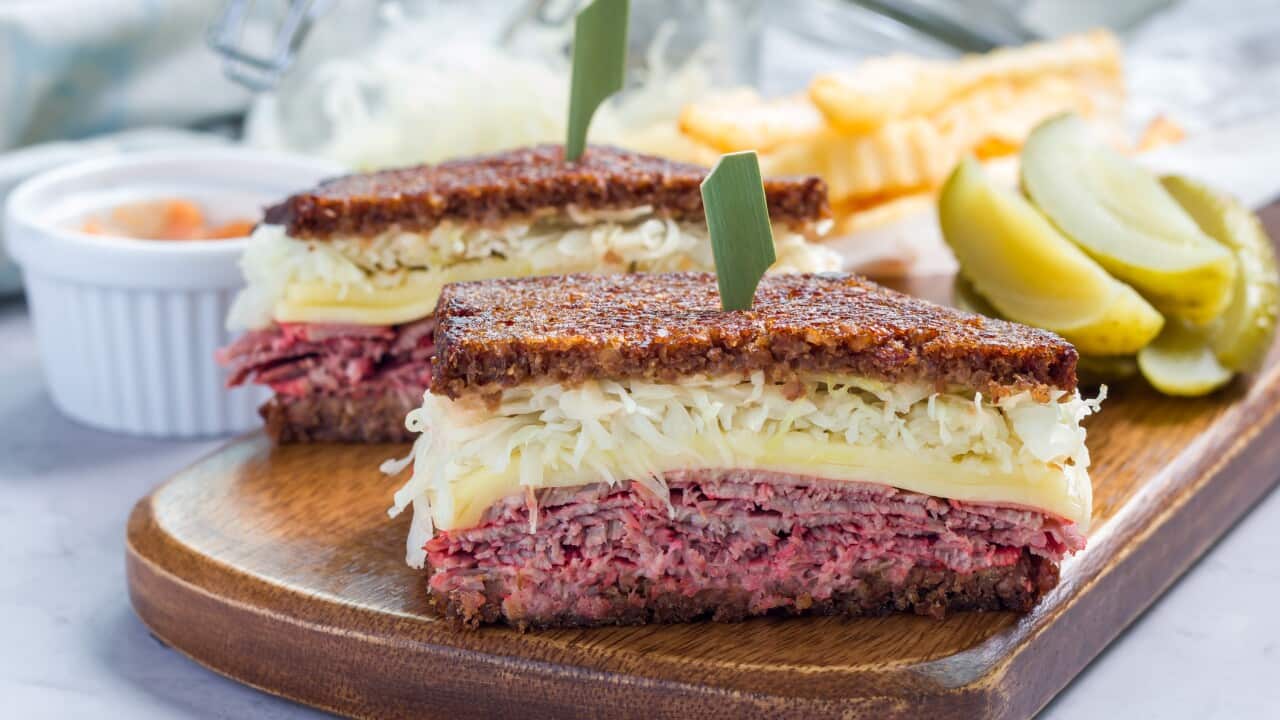 Pumpernickel sandwiches