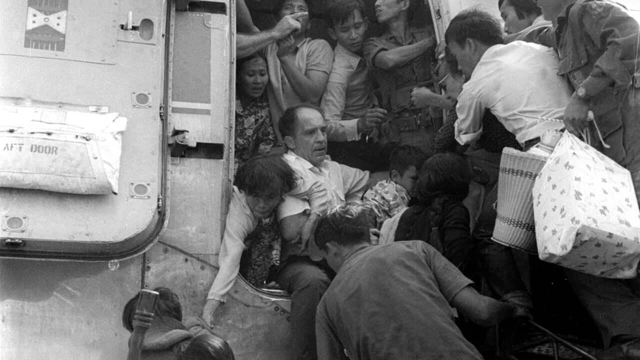 Saigon residents flee