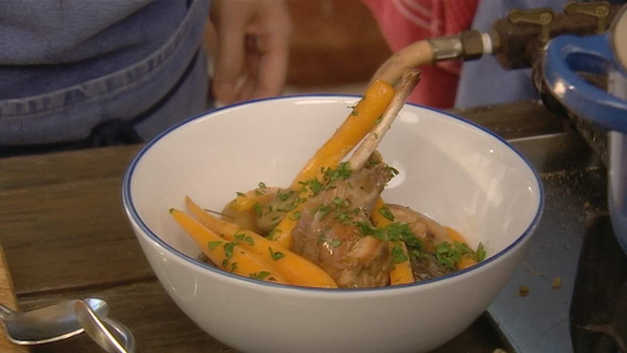 Rabbit in white wine