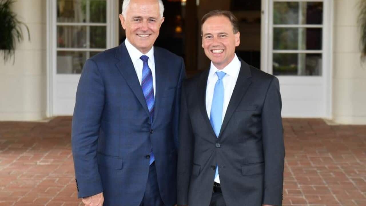 Prime Minister Malcolm Turnbull and Minister for Industry Greg Hunt