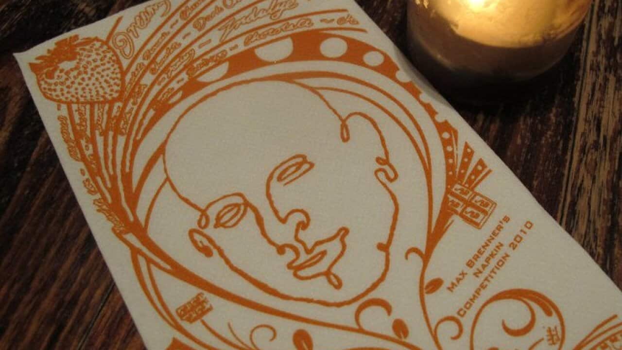 Max Brenner napkins