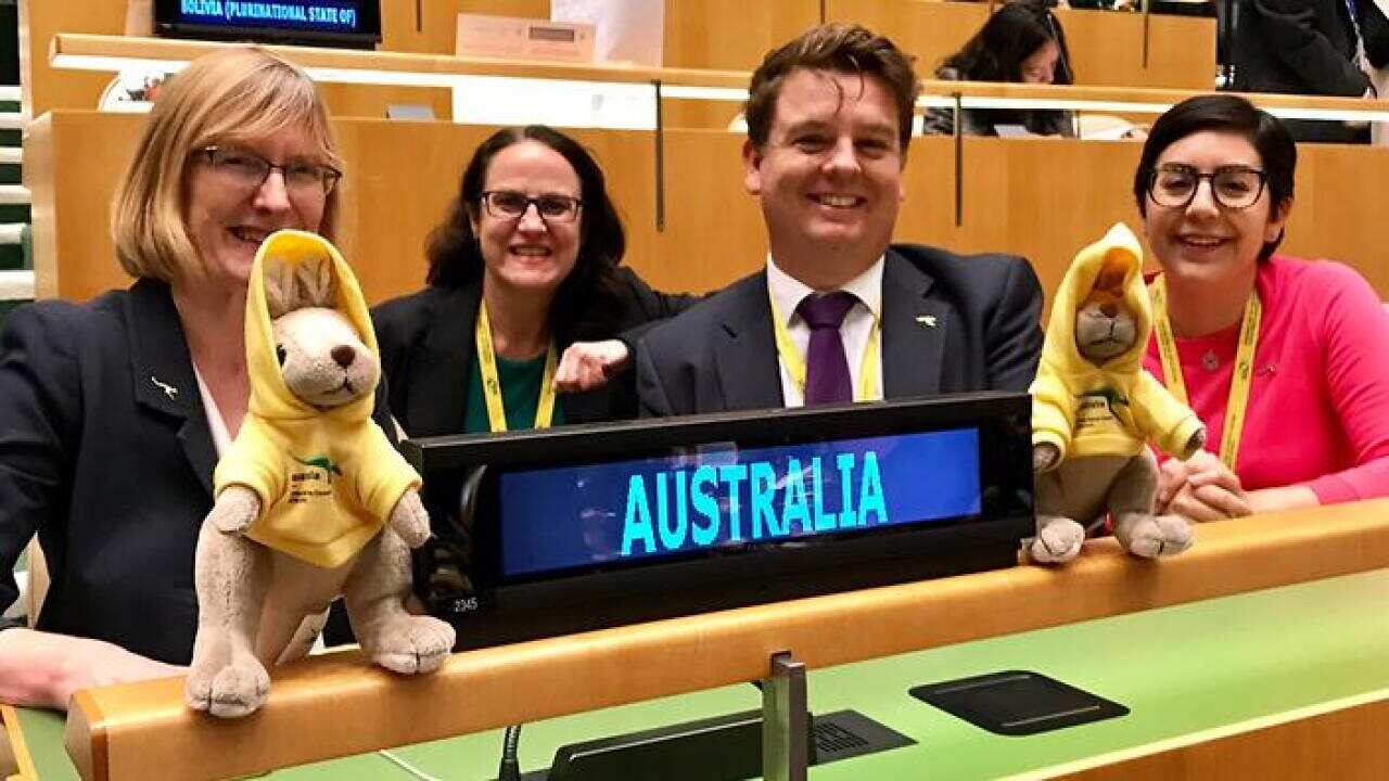 The Australian delegation at the UN