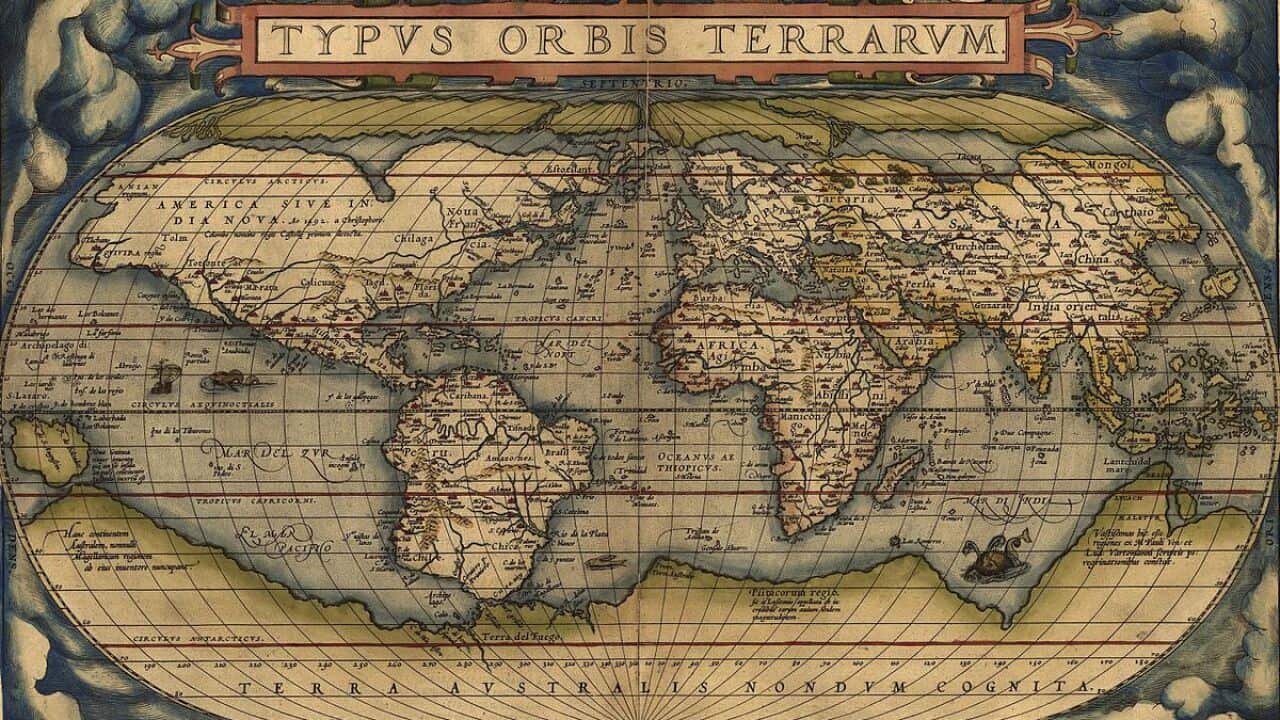 Ortelius world map 1570