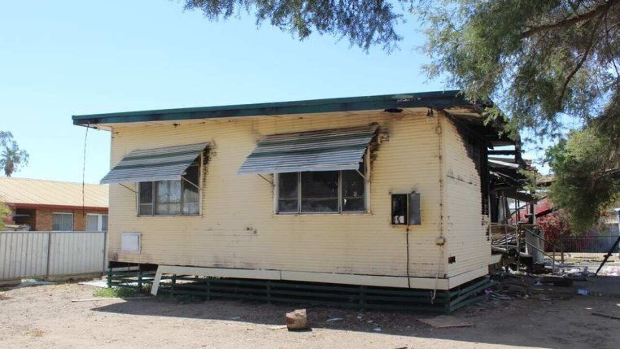 This fire damaged house on Tycannah St in Moree sold for $6500.