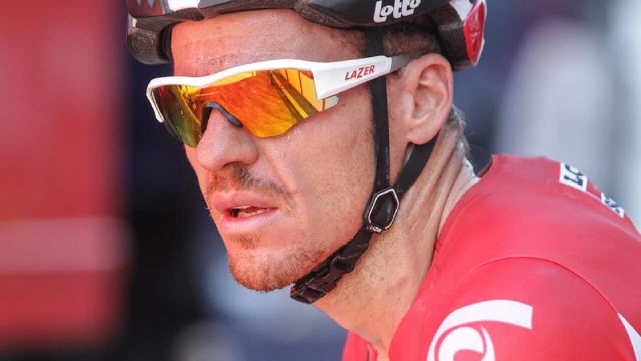 This a is a file image of Australian cyclist Adam Hansen in Spain.