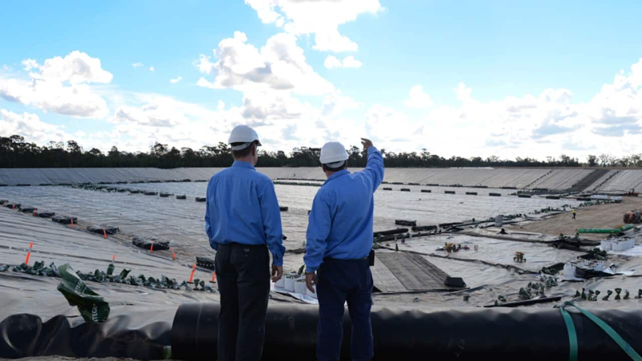 Santos staff at the Narrabri coal seam gas project