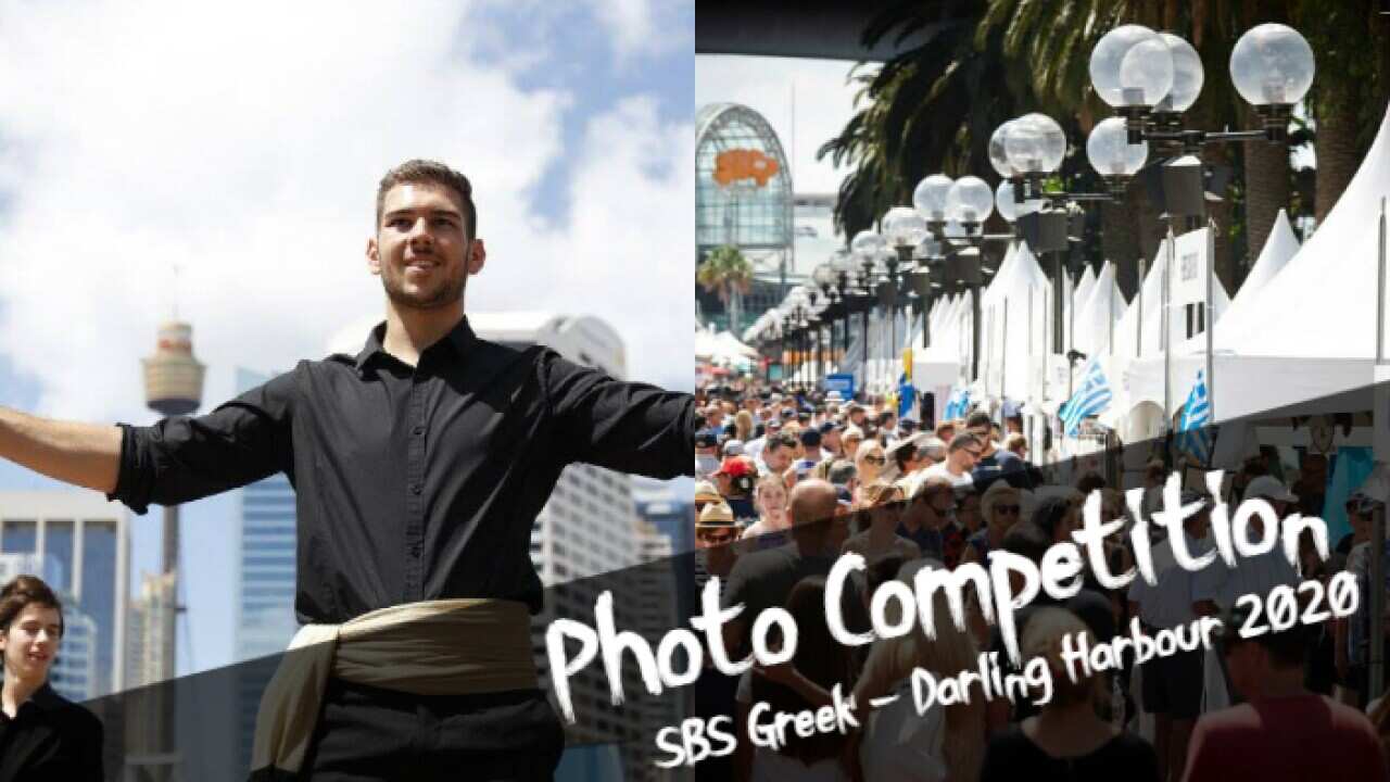 man dancing at greek festival