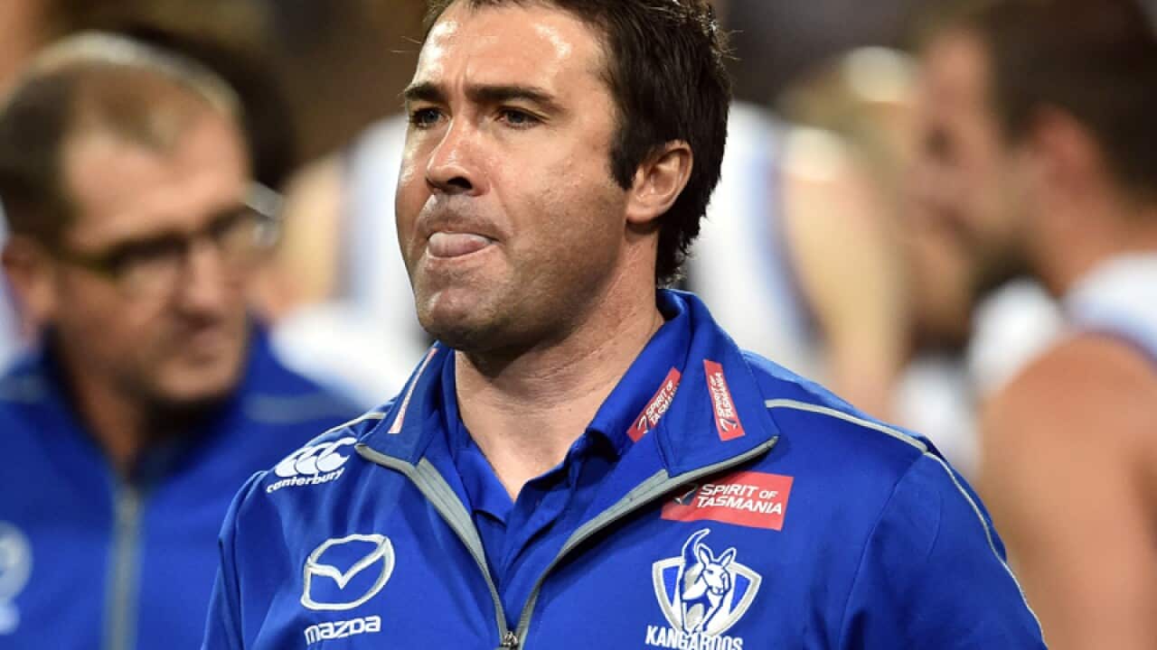 North Melbourne coach Brad Scott