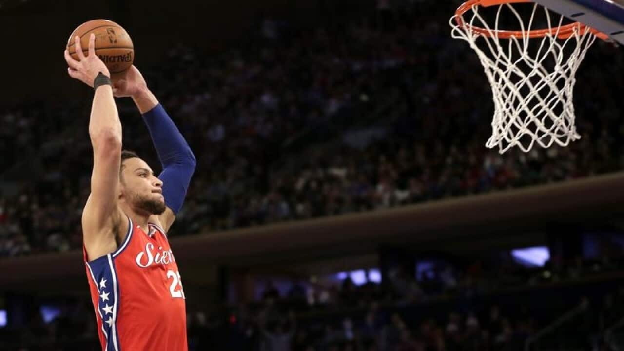 76ers player Ben Simmons