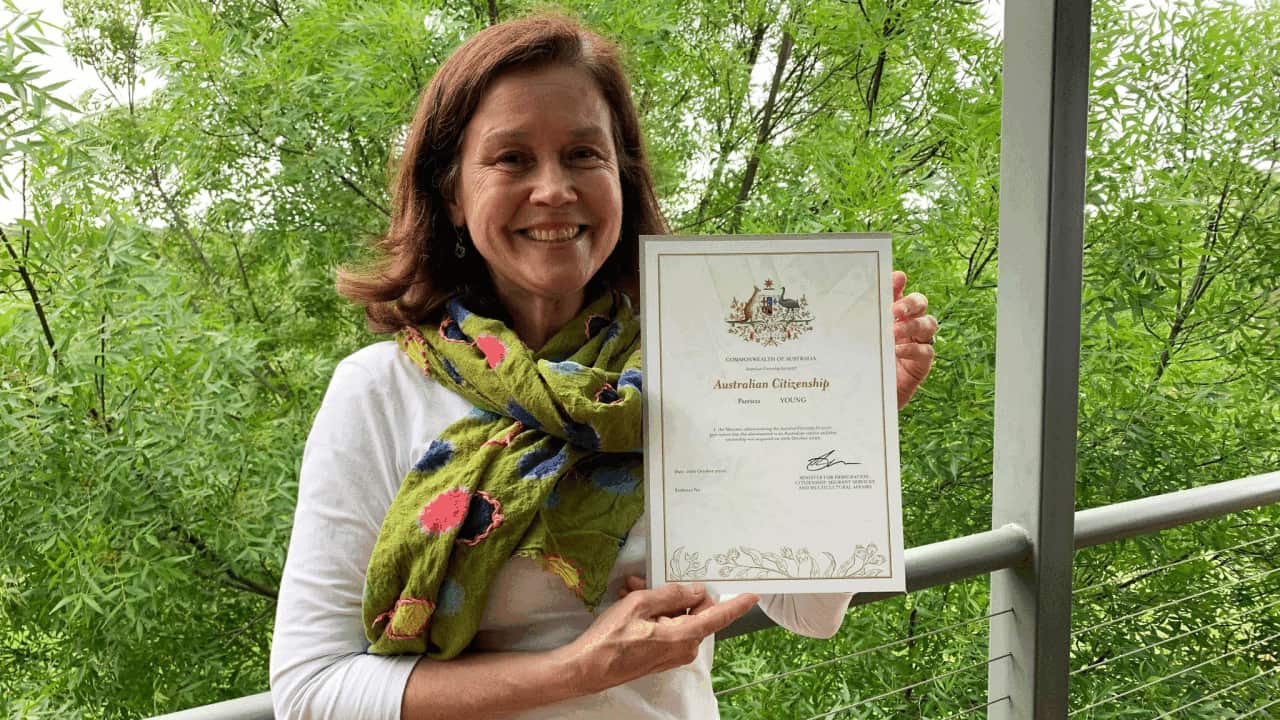 Canadian national Patricia Young became an Australian citizen via an online ceremony in October