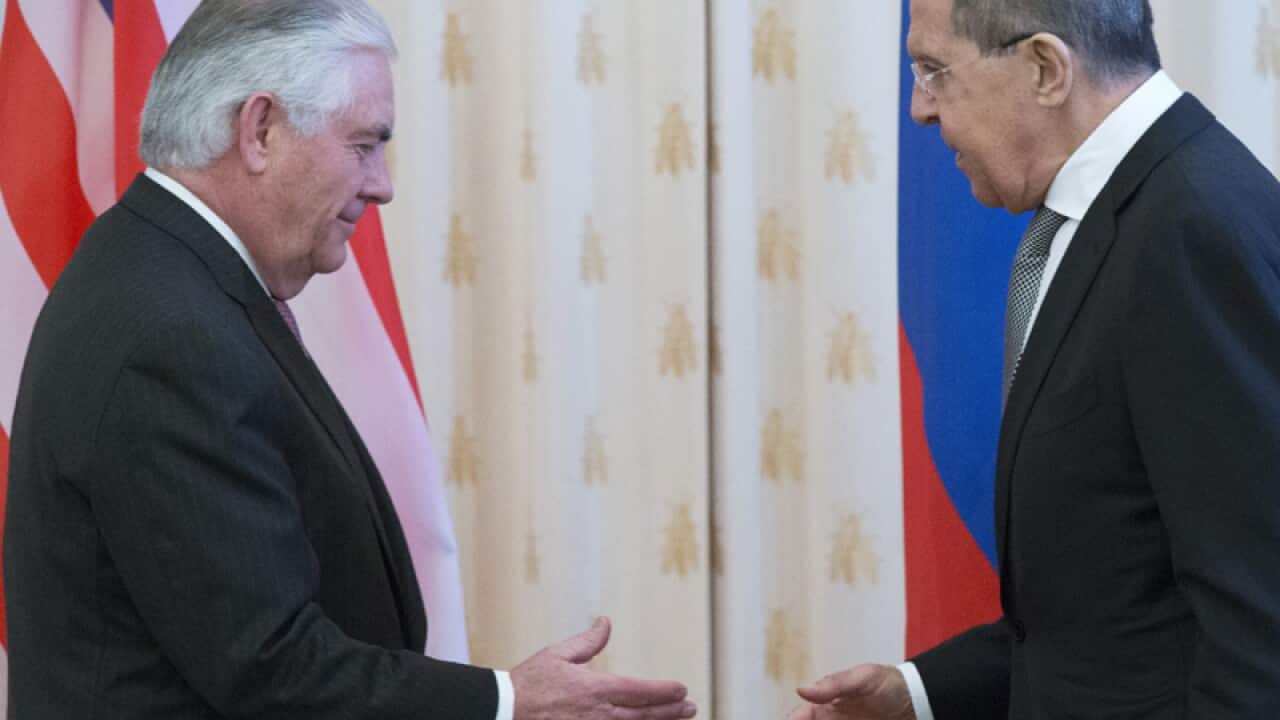 US Secretary of State Rex Tillerson, and Russian Foreign Minister