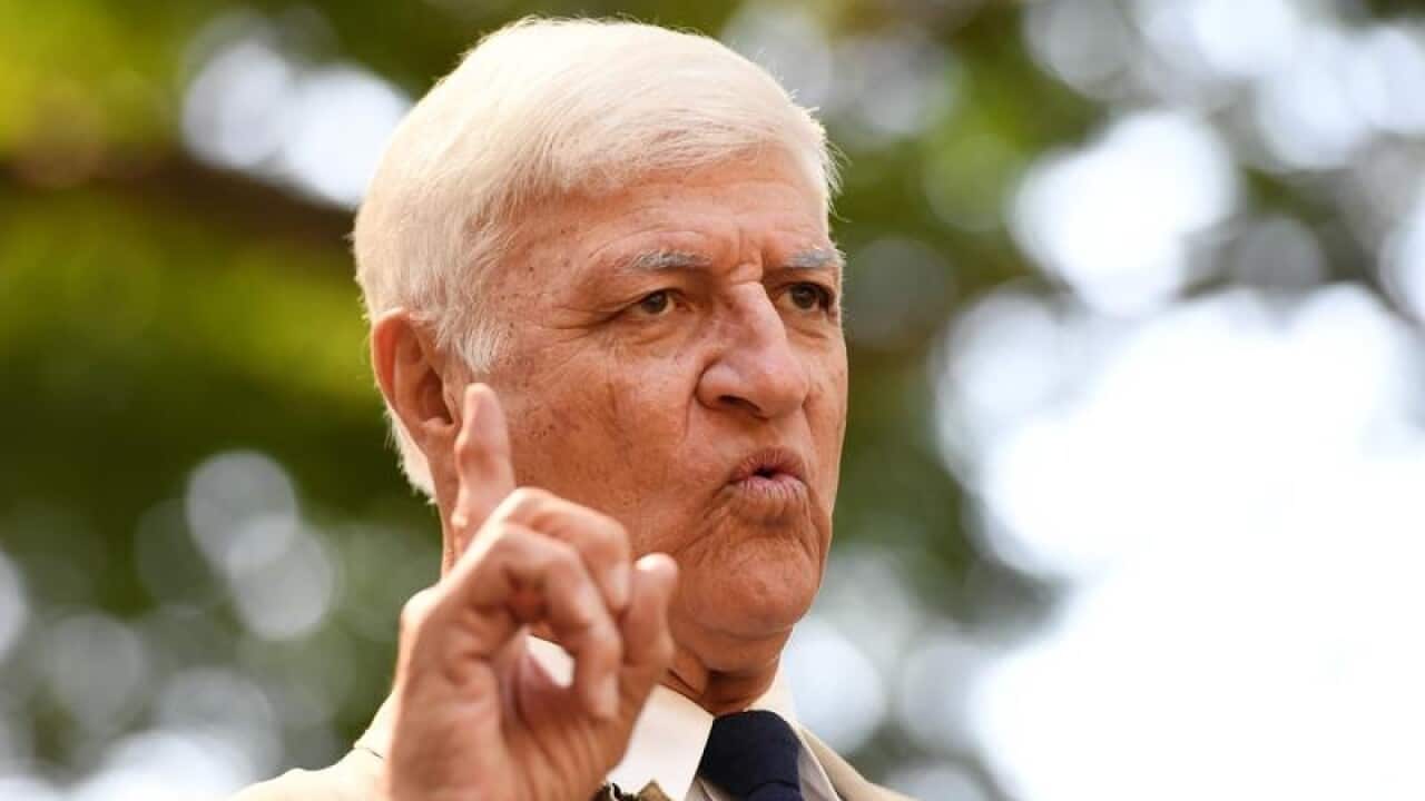 Federal Member for Kennedy Bob Katter at a press conference