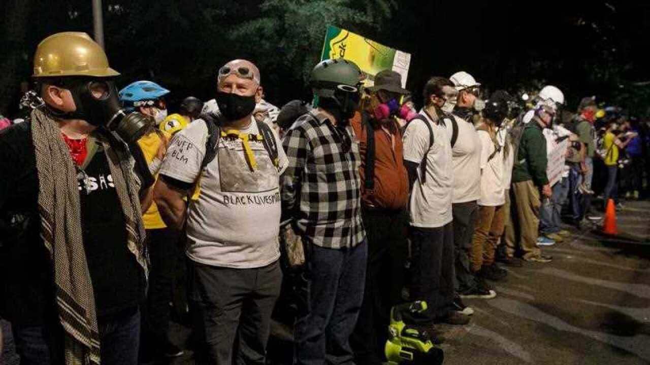 Hundreds have been rallying against the federal police presence in Portland