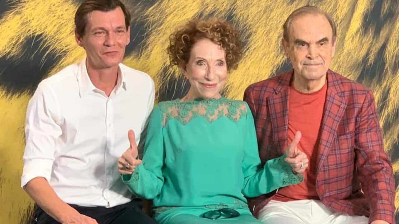 Philip Yankovsky, Inna Churikova and Gleb Panfilov at the Locarno Film Festival